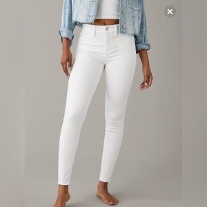 American Eagle Next Level Stretch Jean Jegging White Size 0